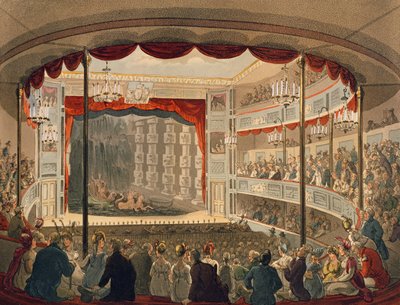 Sadlers Wells Theatre aus Ackermanns Microcosm of London von Pugin and Rowlandson